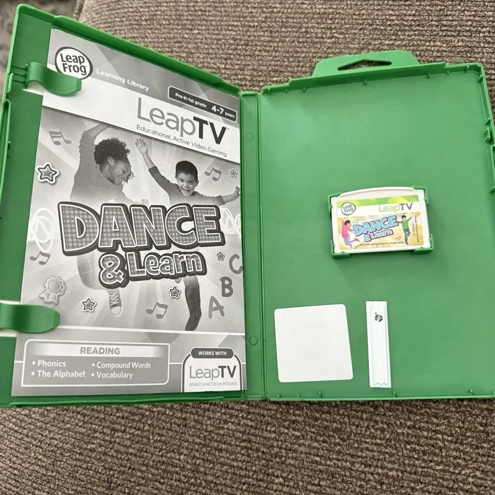 Leap Frog Leap TV Dance and Learn Educational Active Video Game Reading 4-7 Year